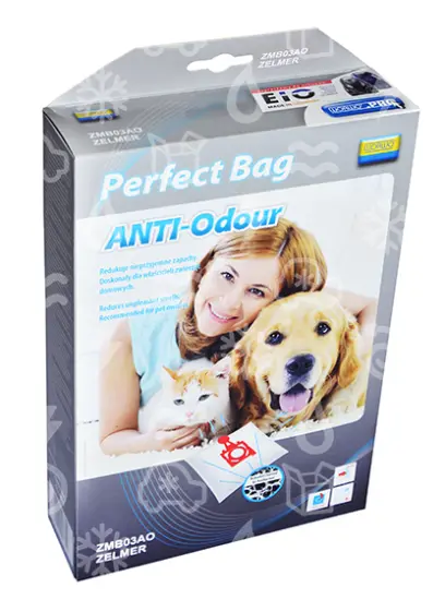 sáčky z mikrovlákna ZELMER, (4+1), červený, ANTI ODOR, WORWO
